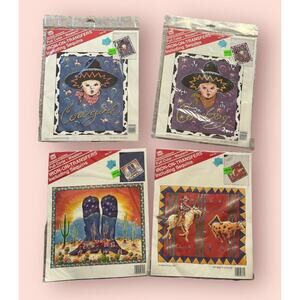 Vintage Banar Western Cowboy Cowgirl Iron On Transfer 4 Styles- U Pic